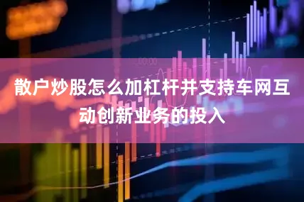 散户炒股怎么加杠杆并支持车网互动创新业务的投入